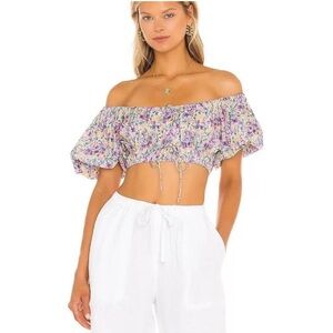 SNDYS Sicily Top in Lilac Floral Size 4 (small)